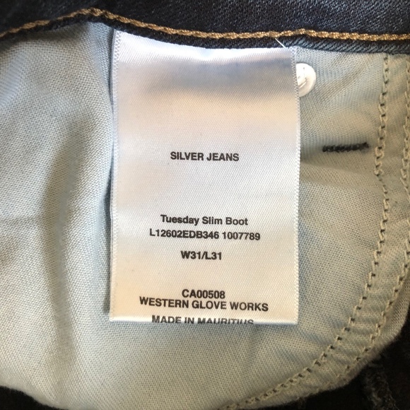 Silver Jeans Co. Tuesday Slim Bootcut Jeans, Size W31/L31, Excellent Condition - Picture 3 of 6
